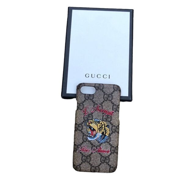 Authentic Gucci Iphone Case Supreme GG Tiger 7/8 Beige FOR IPHONE 7 AND 8 ONLY - Picture 12 of 15
